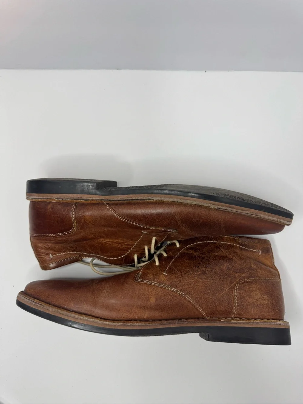Steve Madden Cognac Leather Chukkas Men's Size 11